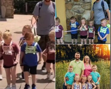 Dad gets severely shamed for putting leashes on his 5-year-old quintuplets