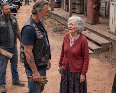 Une veuve de 73 ans, vivant seule dans une maison délabrée en Arizona, a utilisé ses dernières provisions pour nourrir 30 motards bloqués lors d’une violente tempête dans le désert — jusqu’à ce que, le lendemain matin, le grondement de centaines de motos revienne avec un plan qui stupéfia toute la ville