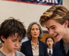 Le fils du milliardaire a raillé son camarade devant tout le monde, mais ce qui s’est passé un instant plus tard a choqué toute la classe.