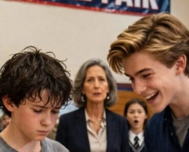 Le fils du milliardaire a raillé son camarade devant tout le monde, mais ce qui s’est passé un instant plus tard a choqué toute la classe.