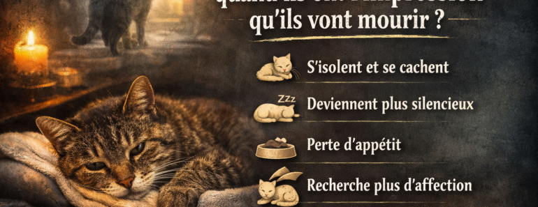 Que font les chats quand ils ont l’impression qu’ils vont mourir ?