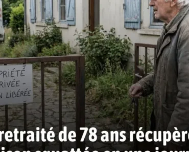 Un retraité de 78 ans récupère sa maison squattée en une journée grâce à une astuce méconnue mais très intelligente